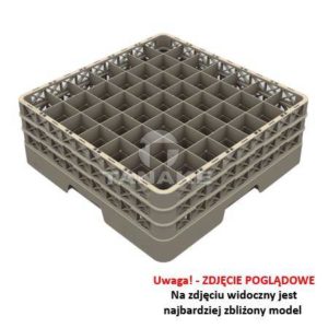 Kosz do szkła 49 przegród z 3 nadstawami
